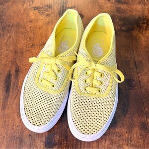 Vans Era Stacked Yellow Mesh Sneakers